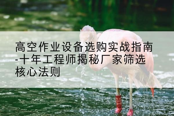 勉县剪叉式升降机厂家-高空作业设备选购实战指南-十年工程师揭秘厂家筛选核心法则